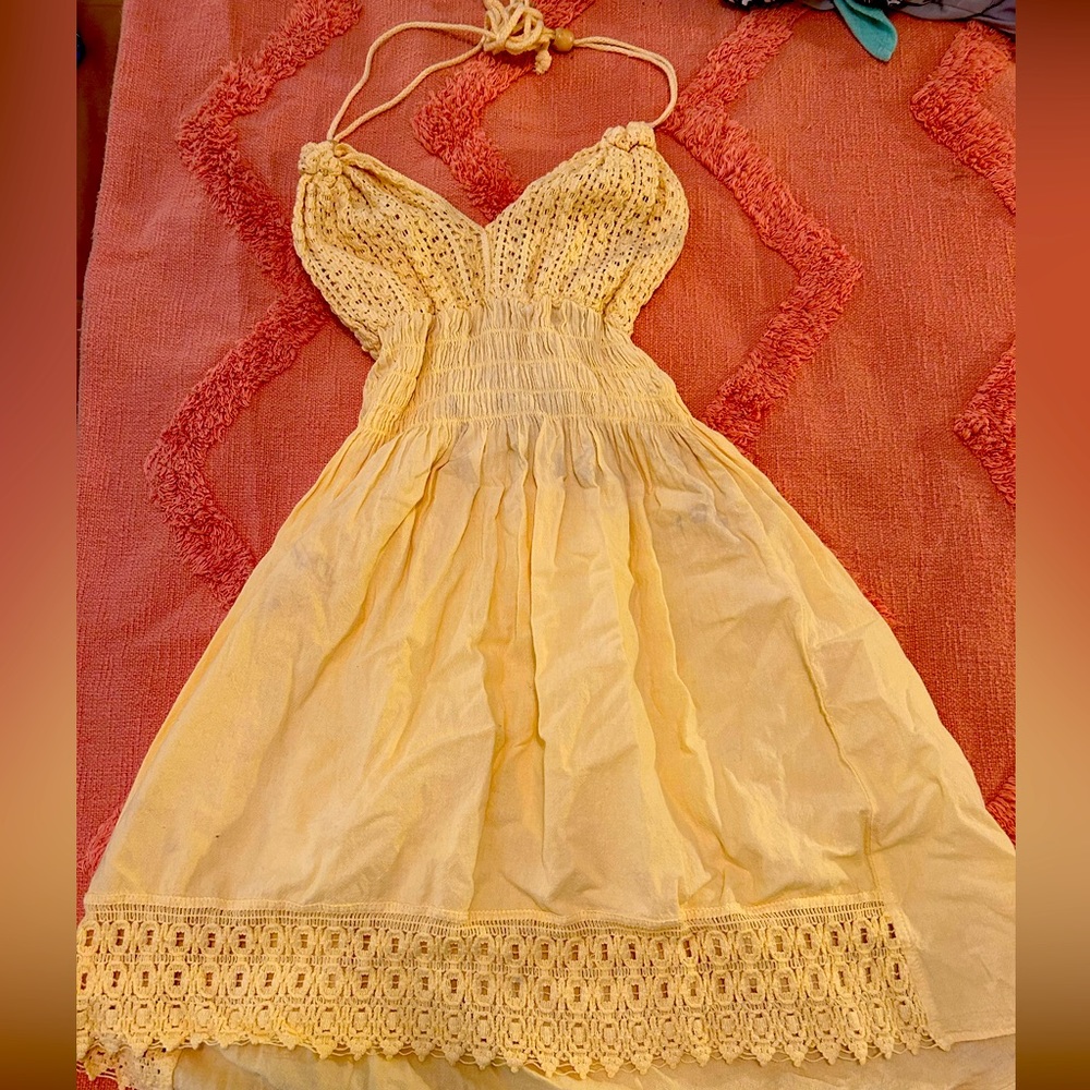 Yellow beach dress